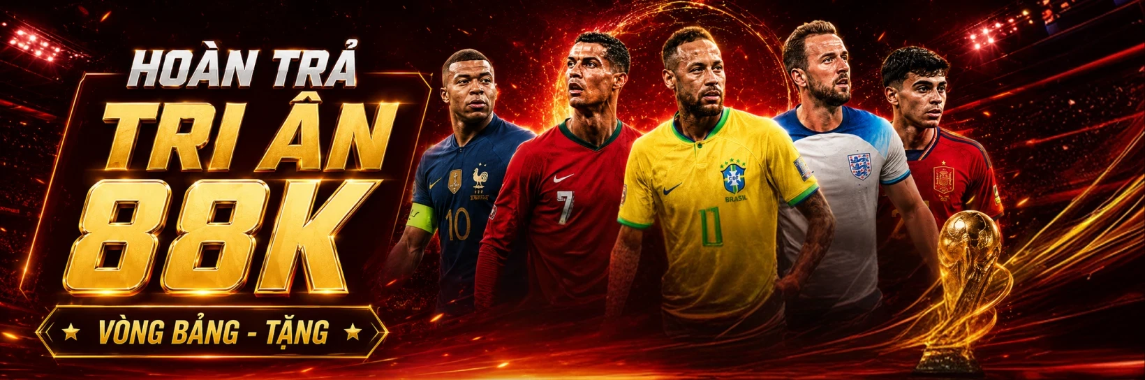 ONE88 Phát Thưởng Độc Quyền World Cup - Tri Ân Vòng Bảng Tặng 88K